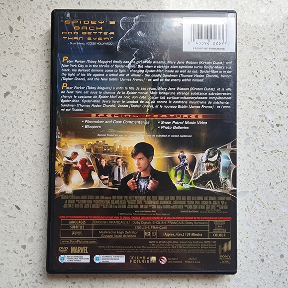 Spider-Man 3 DVD - Picture 2 of 5